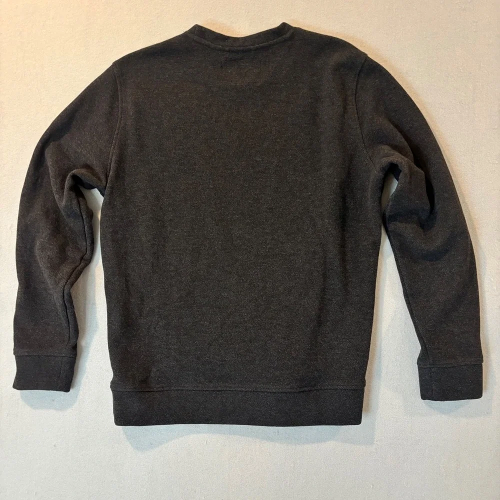 Jachs New York Mens Medium Charcoal Gray Heather Crewneck Sweatshirt Pullover